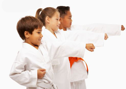Kids Learning Martial Arts