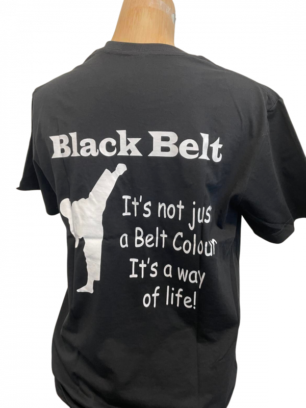 K4K Black Belt T-Shirt - Image 2